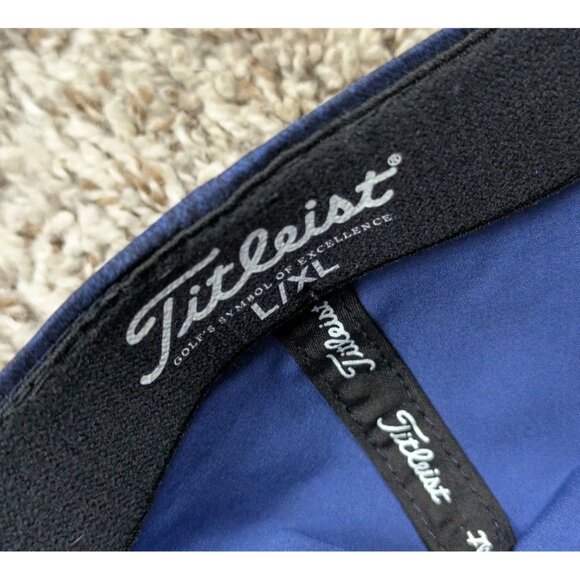 Titleist Hat Cap Mens L/XL Flex Blue Performance Golf Dad Stretch - Picture 7 of 8